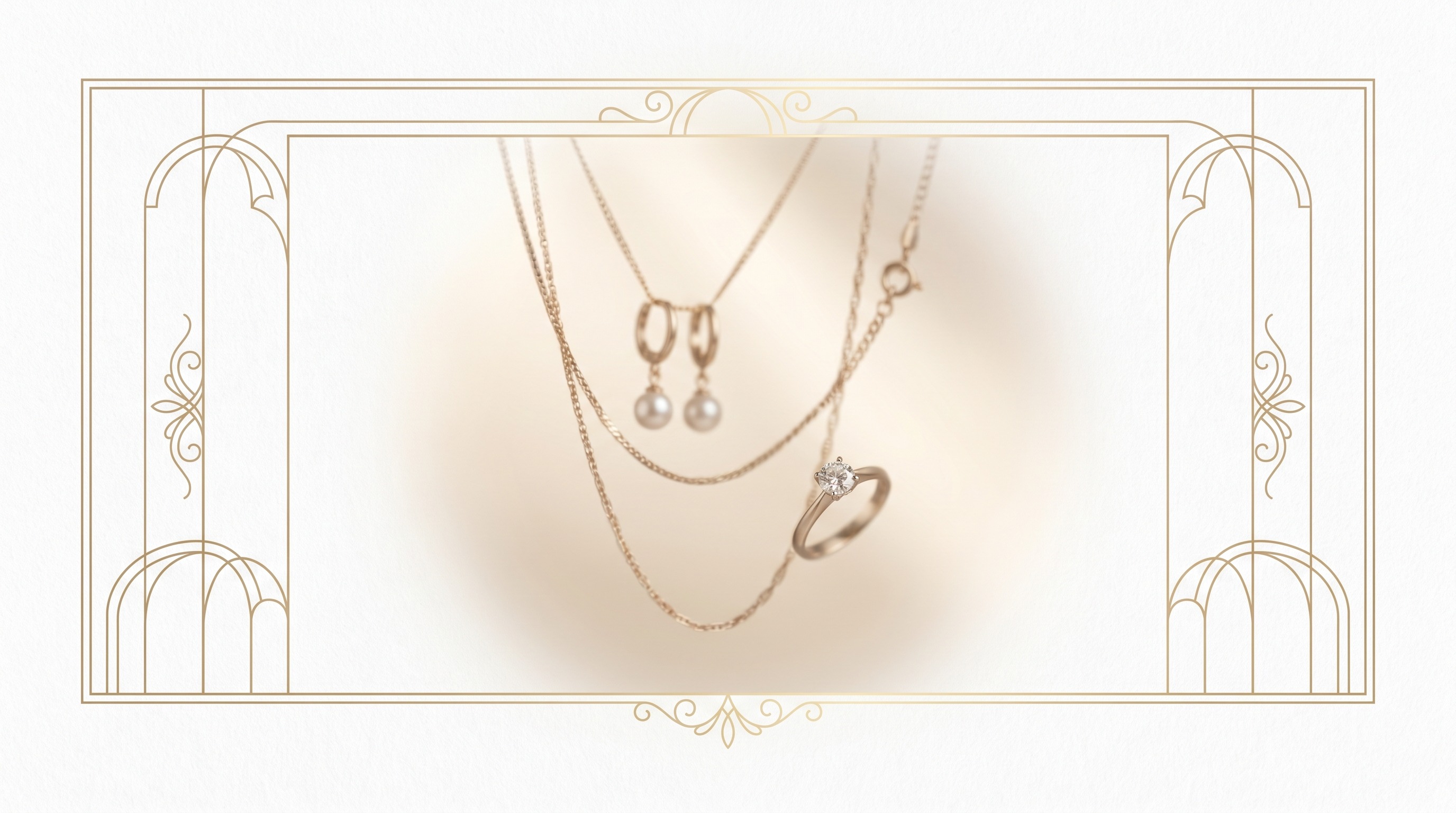 A nod to Birmingham Jewellery Quarter heritage in a clean elegant website frame.