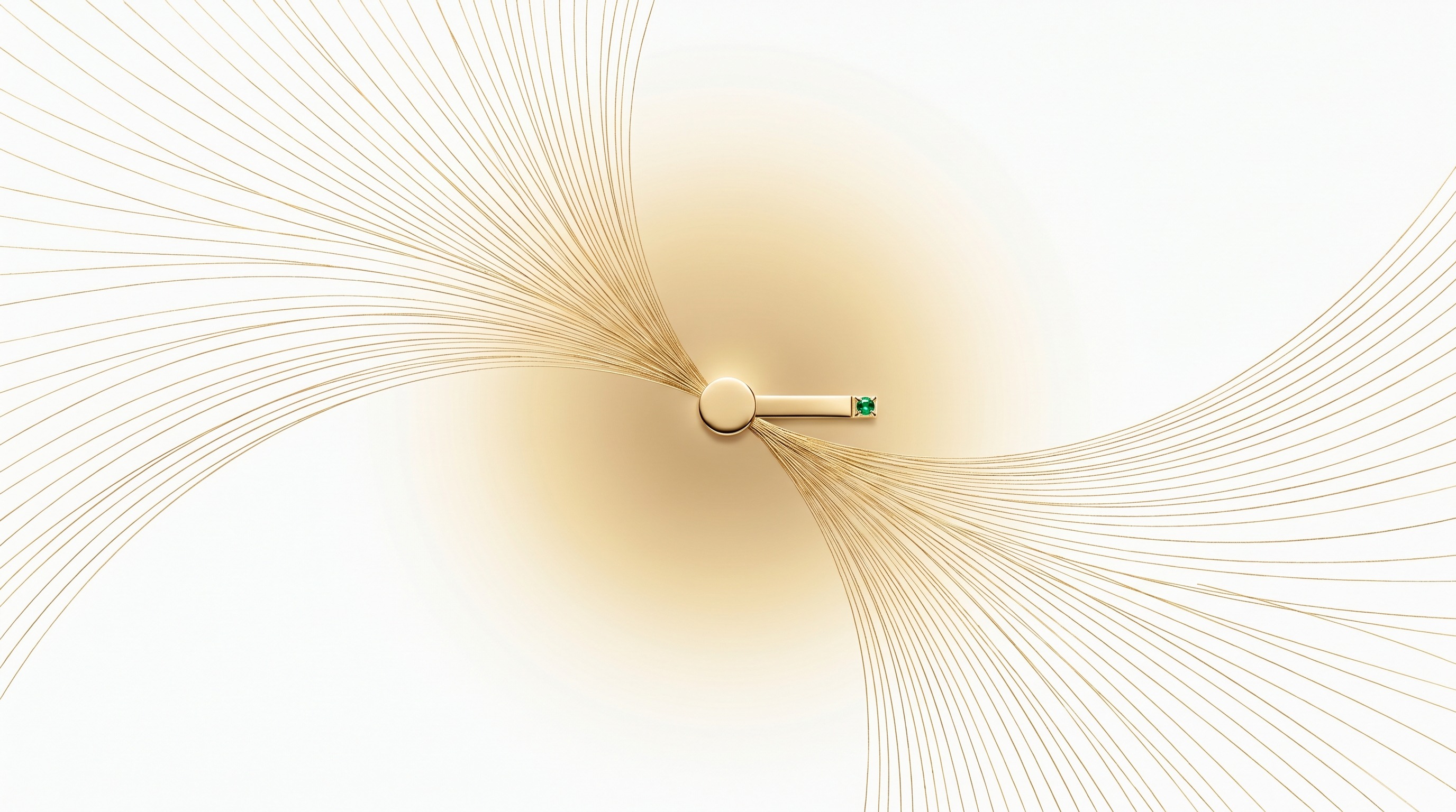 Inbound enquiry streams converging to one point beside a gold bar motif.